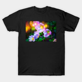 Glowing Abstract Fantasy flowers T-Shirt